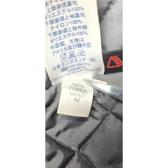 VTG Lands' End Polartec Fleece Lined Insulated Winter Parka‎ Men's XXL Tall Blue - Picture 8 of 16